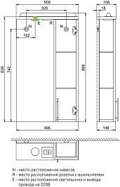 Iddis Мебель для ванной New Sena 50 белая/светлое дерево – фотография-18